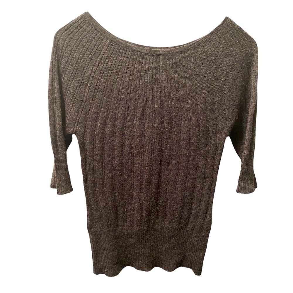 2/$15 Valerie Bertinelli Gray Knit Sweater Small